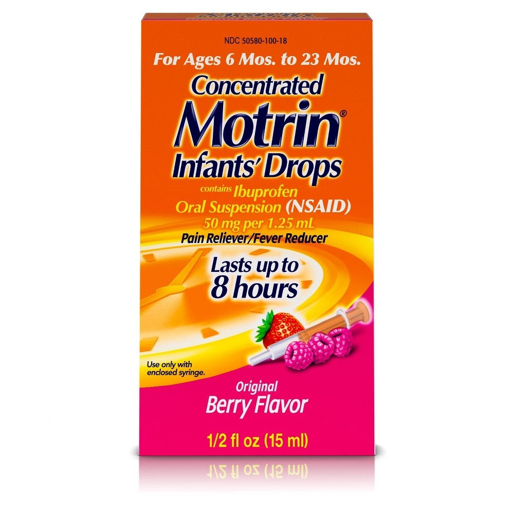 Motrin Bebés Gotas Sabor Frutos Rojos — 15 mL | UPC 300450524157