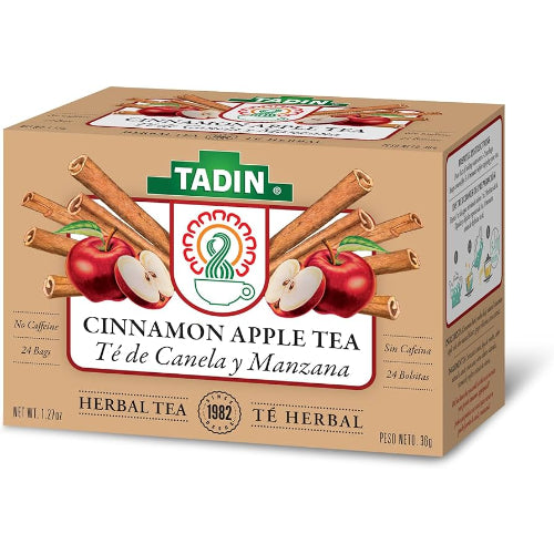 Tadin Té Canela y manzana — 24 sobres | UPC 083703509971