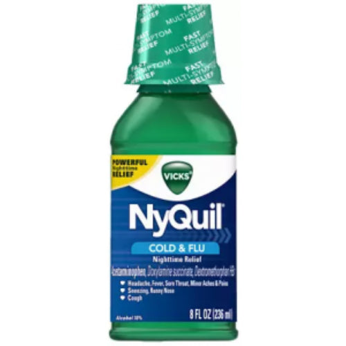 Vicks NyQuil Resfriado y Gripe — 236 mL | UPC 323900014244