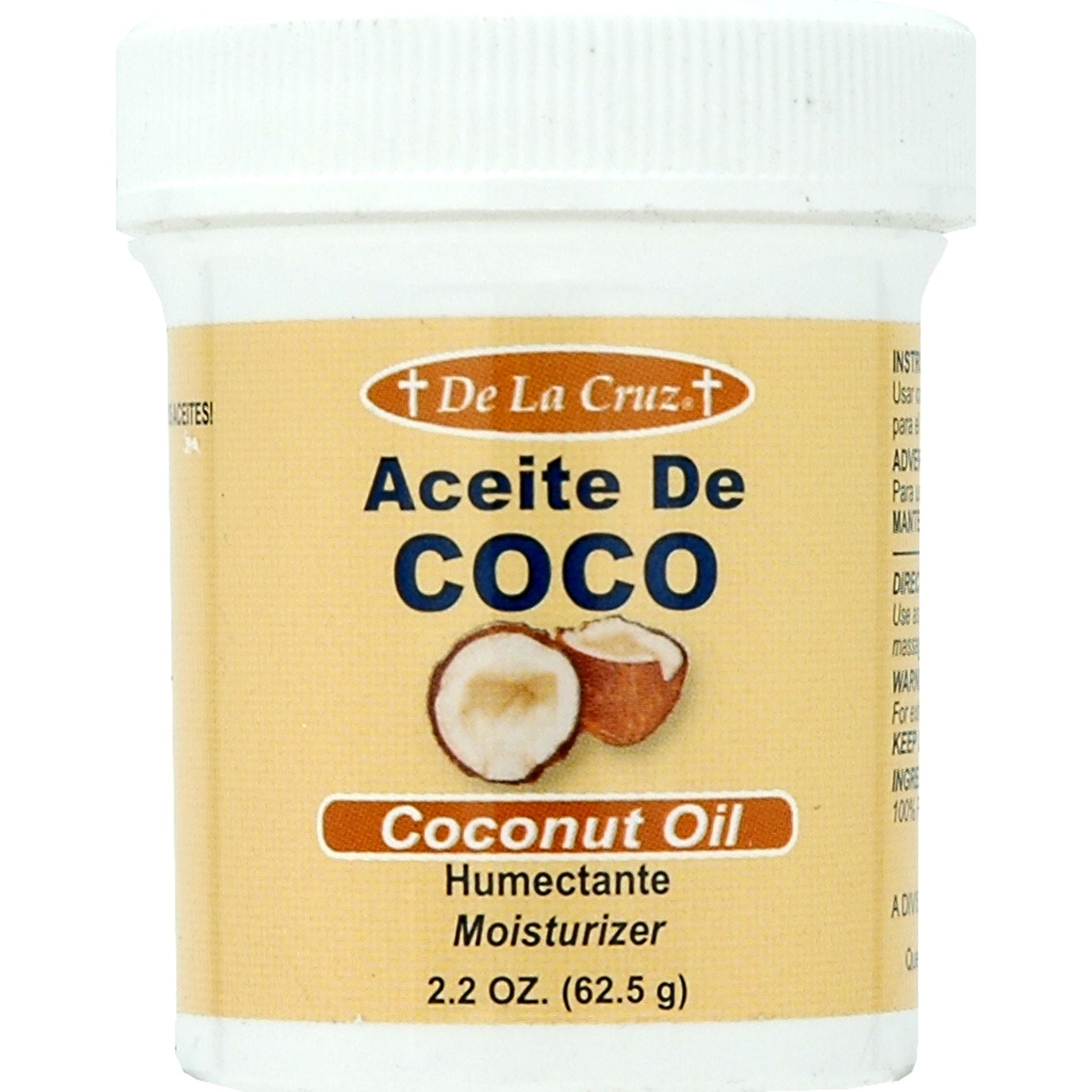 De La Cruz Aceite de Coco Humectante — 2.2 oz / 62.5 g | UPC 324286154609
