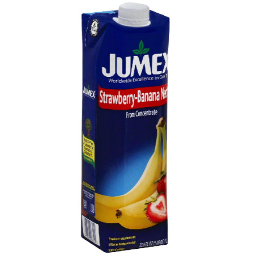 Jumex Néctar de fresa y plátano en envase resellable — 33.81 FL OZ