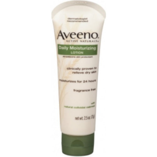 Aveeno Loción Daily Moisturizing sin fragancia — 2.5 fl oz | UPC 381370036029