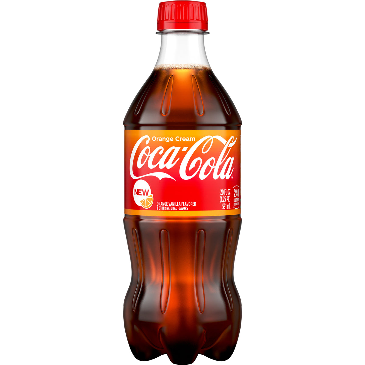 Coca-Cola Orange Cream — botella de 20 fl oz
