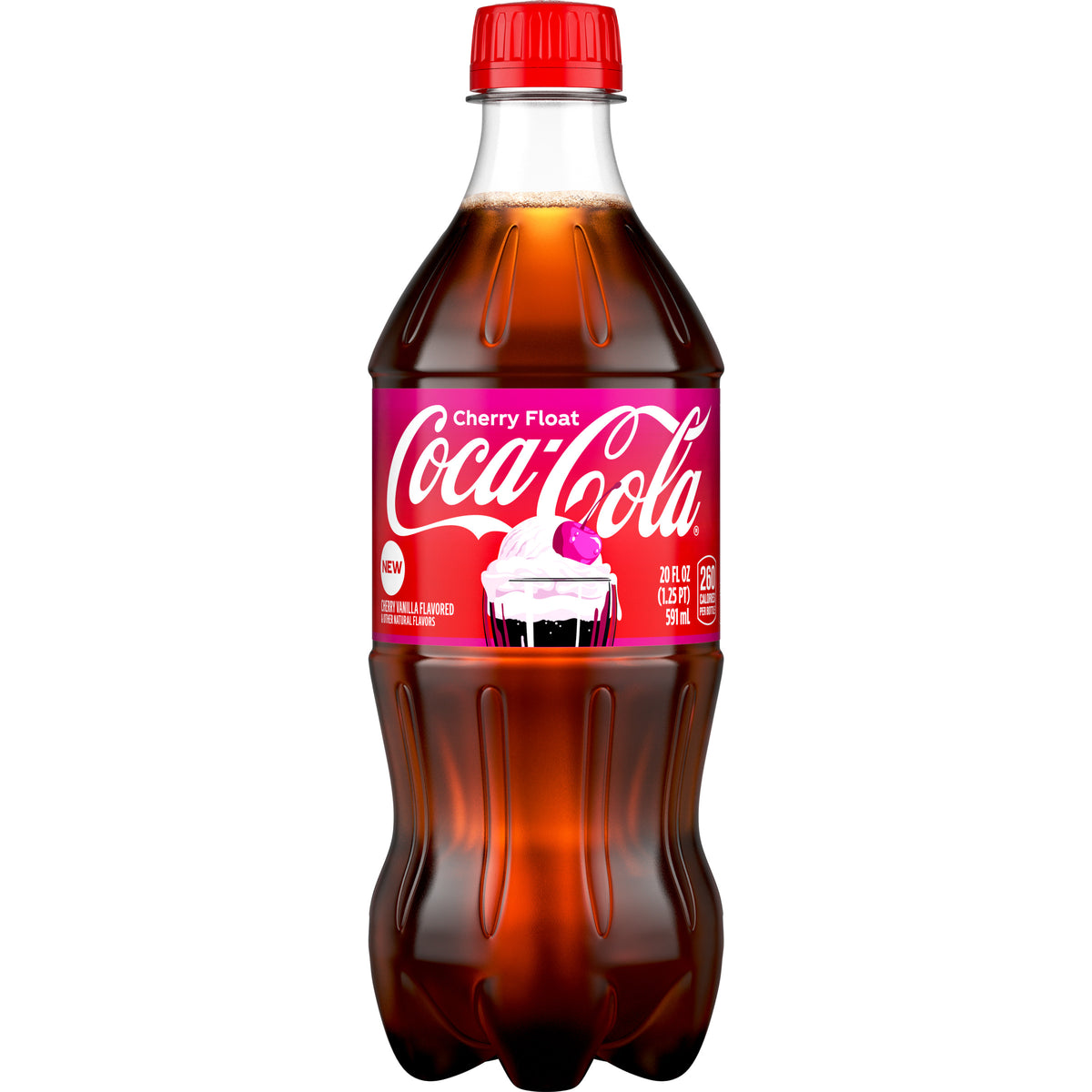 Coca-Cola Cherry Float — botella de 20 fl oz