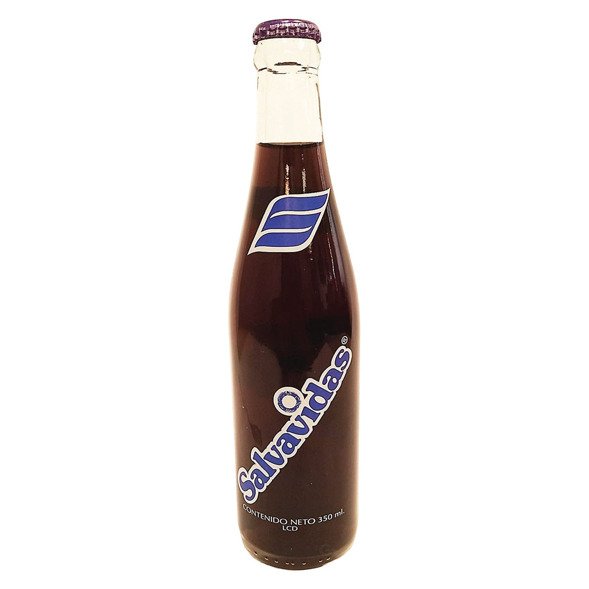 Salvavidas Refresco sabor uva en botella de vidrio — 350 ml