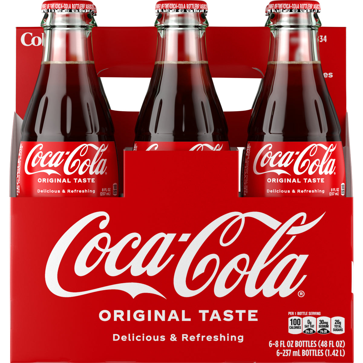Coca-Cola Original — 6 botellas de 8 fl oz