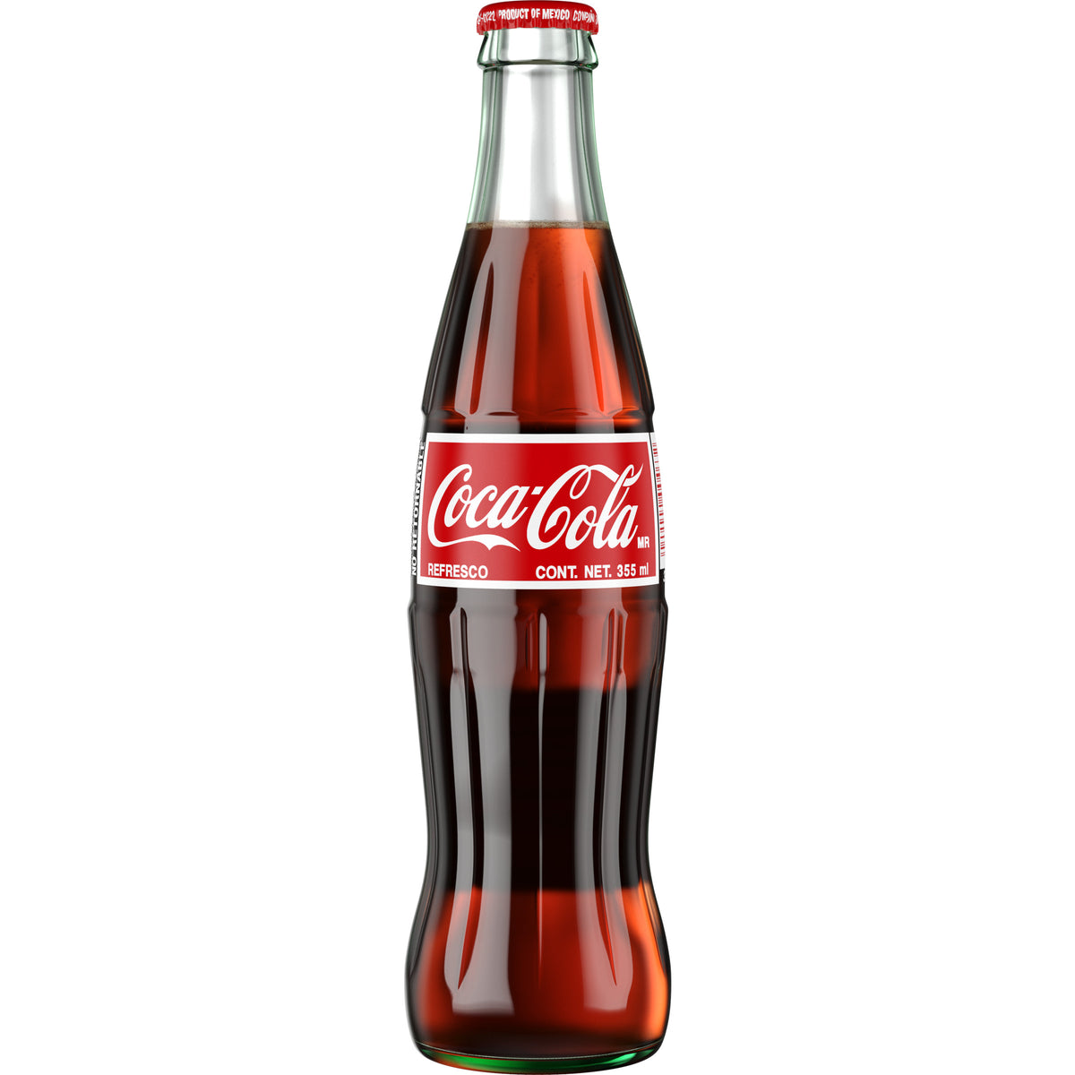 Mexican Coca-Cola in a glass bottle — 355 ml