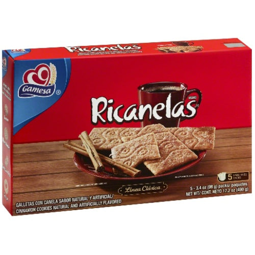 Gamesa Galletas Ricanelas — 16.5 oz | UPC 686700090444