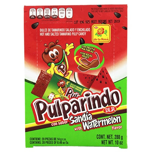 De la Rosa Pulparindo Sandía — 20 piezas / 280 g | UPC 725226003245