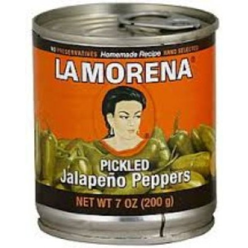 La Morena Chiles jalapeños enteros en escabeche — 7 oz | UPC 727452000135