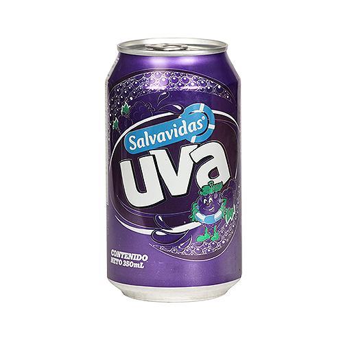 Salvavidas Refresco sabor uva en lata 350 ml