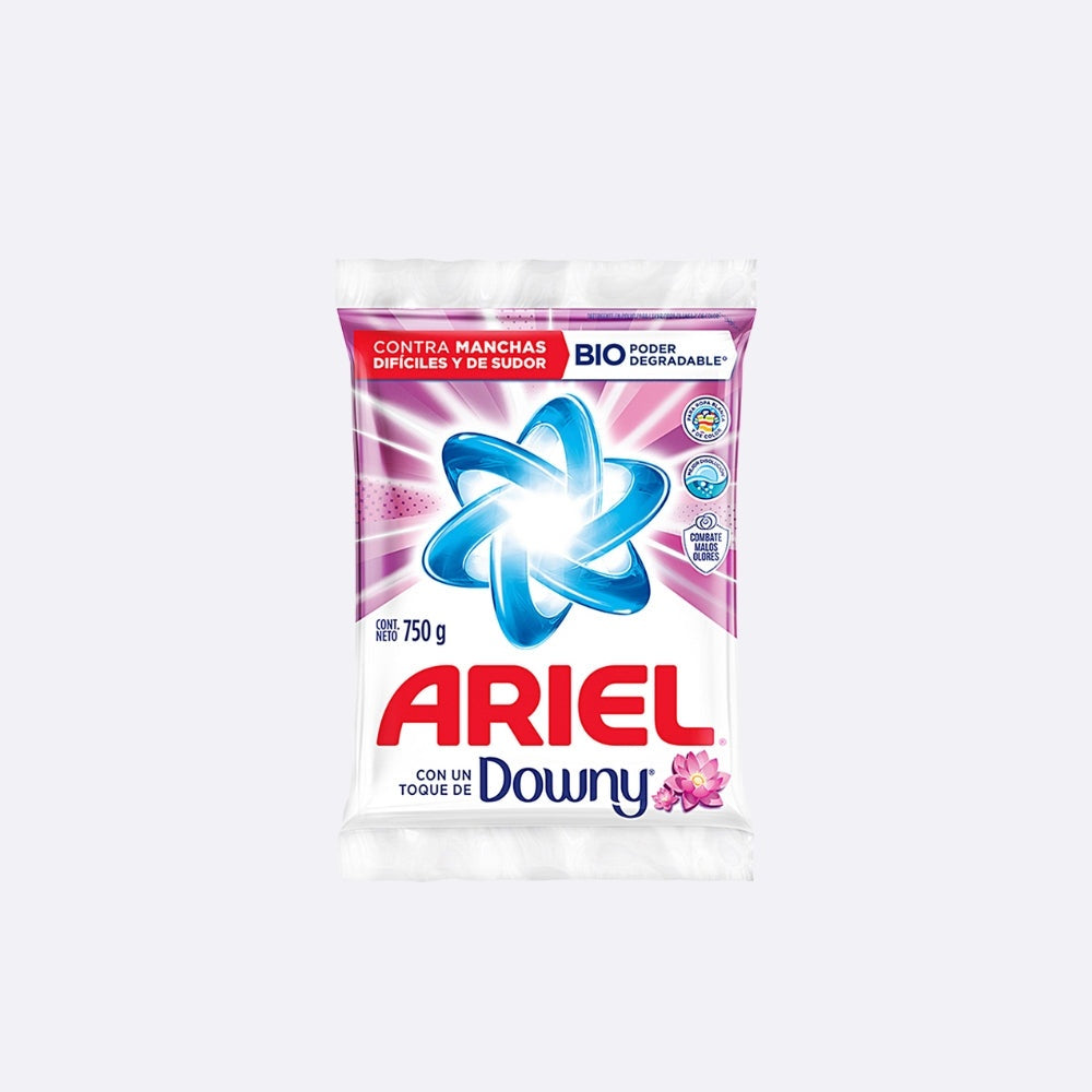 Ariel Detergente en polvo con Downy — 750 g | UPC 7500435138826
