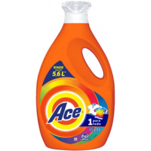 Ace Detergente líquido 1 Para Todo — 2.8 L | UPC 7500435140010