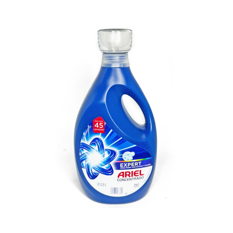 Ariel H.E. Expert Detergente líquido concentrado — 2.8 L | UPC 7500435233804
