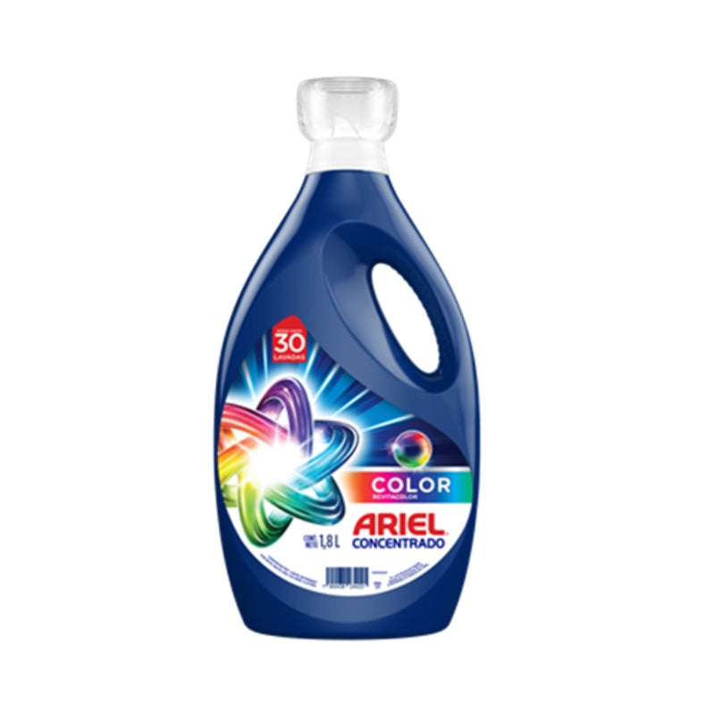 Ariel Revitacolor Detergente líquido — 1.8 L | UPC 7500435234221