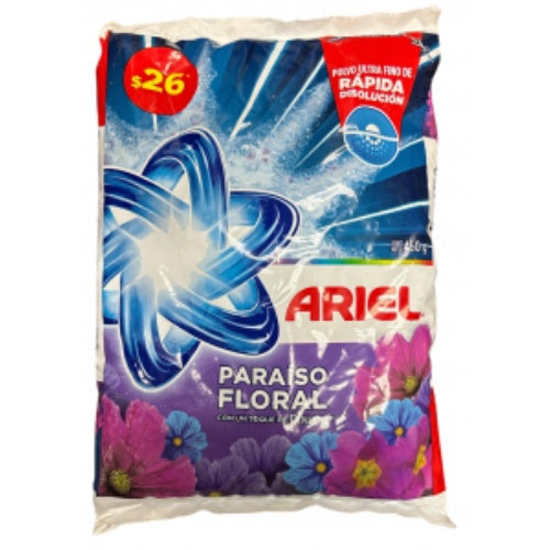 Ariel Detergente en polvo Paraíso Floral con Downy — 450 g | UPC 7500435258821