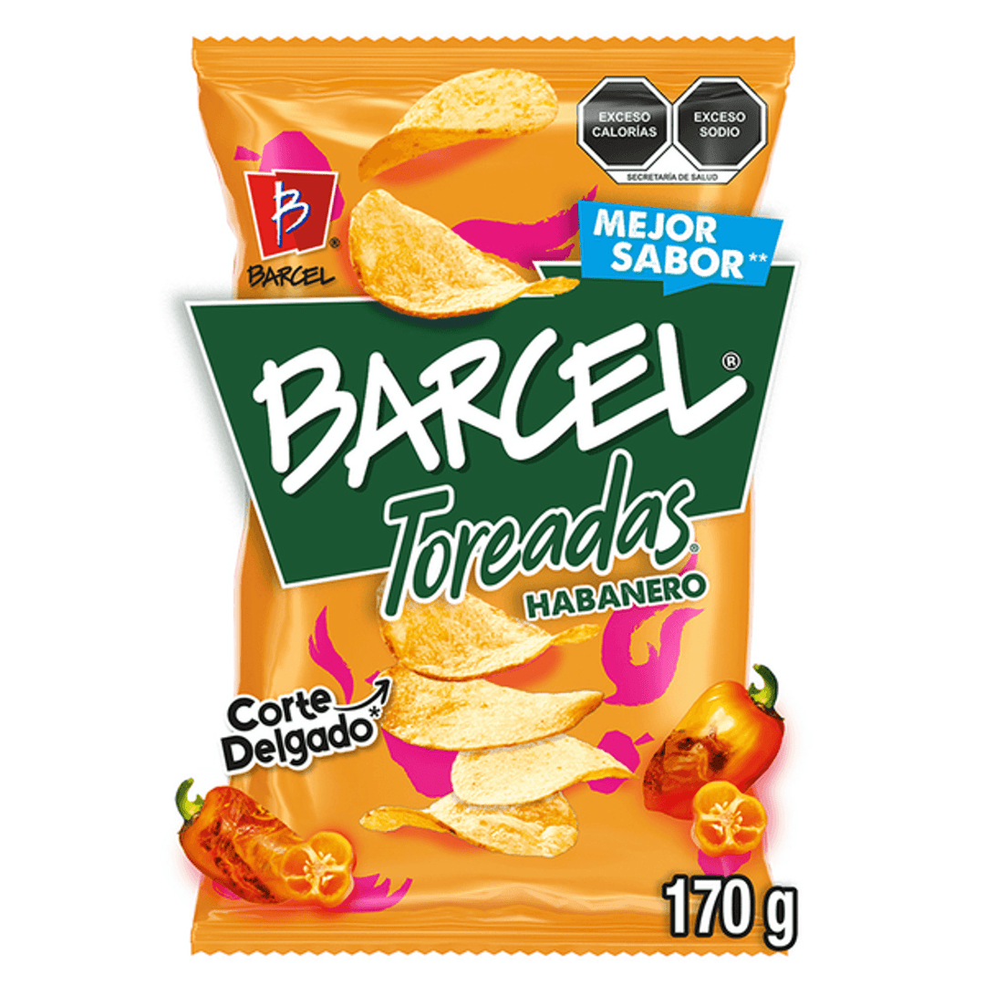 Barcel Toreadas papas sabor habanero 170 g