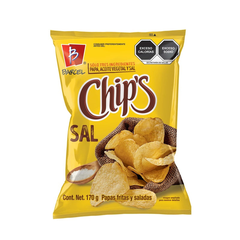 Barcel Chips papas con sal 170 g