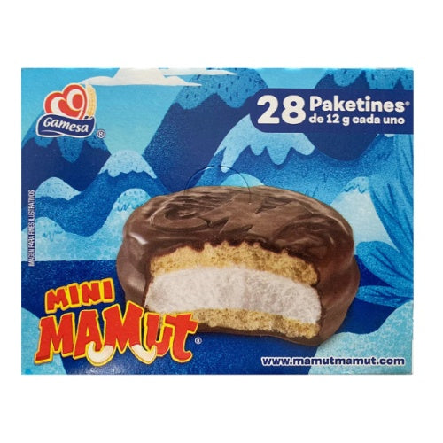 Gamesa Galletas Mini Mamut — 28 paquetes / 12 oz | UPC 7501000620630