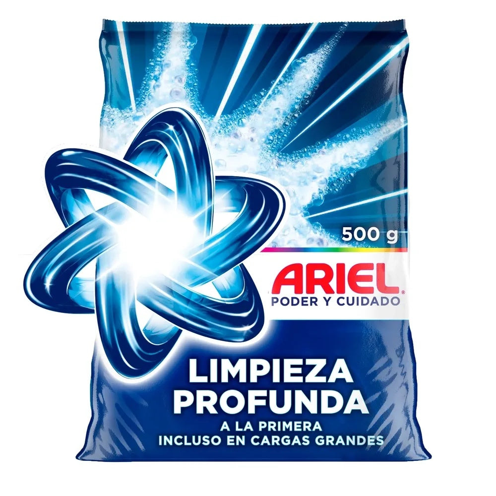Ariel Detergente en polvo Limpieza Profunda — 500 g | UPC 7501007455730