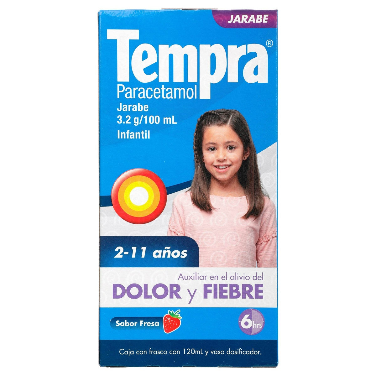 Tempra Paracetamol Jarabe — 120 mL | UPC 7501058714305