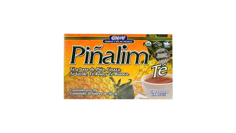 GN+Vida Piñalim Mezcla herbal de piña y tés 30 sobres / 90 g