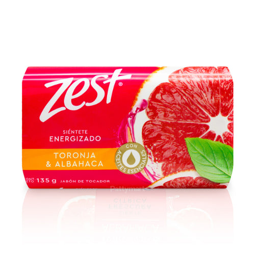 Zest Jabón en barra Toronja y Albahaca — 135 g | UPC 7506306246003