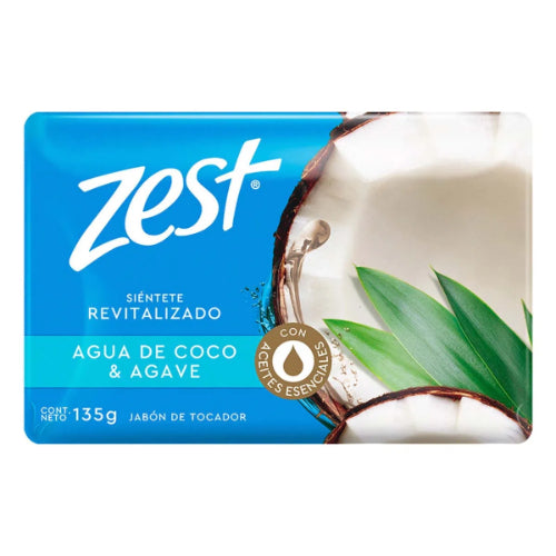 Zest Jabón en barra Agua de Coco y Agave — 135 g | UPC 7506306246027