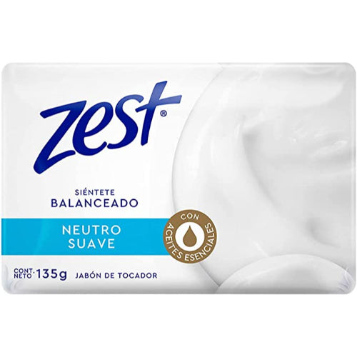 Zest Jabón en barra Neutro Suave — 135 g | UPC 7506306246058