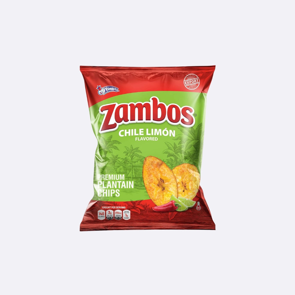 Yummies Zambos Plátanos Chile Limón — 150 g | UPC 750894610259