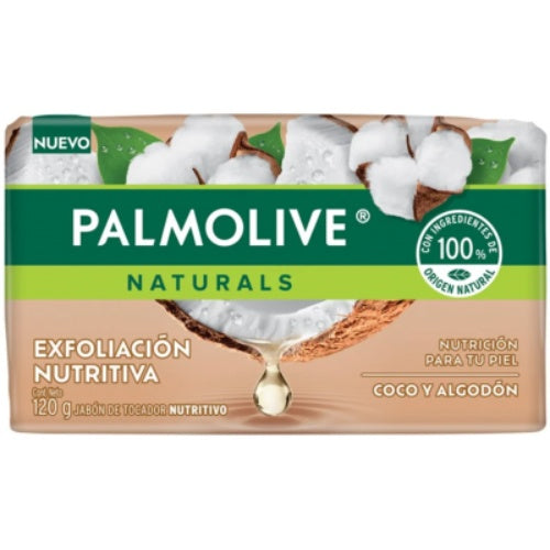 Palmolive Naturals Jabón en barra Coco y Algodón — 120 g | UPC 7509546682310