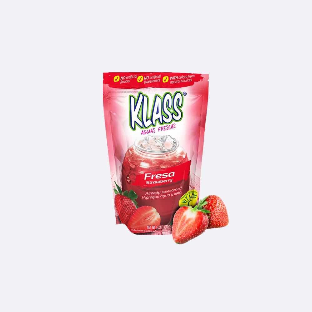 Klass Mezcla para bebida Fresa — 14.1 oz | UPC 754177832932