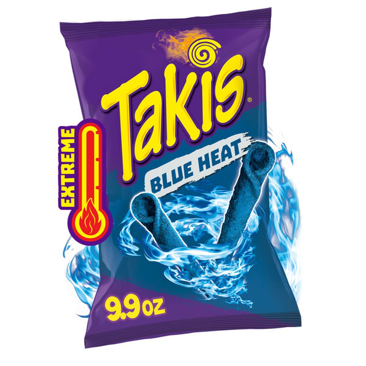Takis Blue Heat — 9.9 oz (280.7 g) | UPC 757528037475 | UPC 757528037475