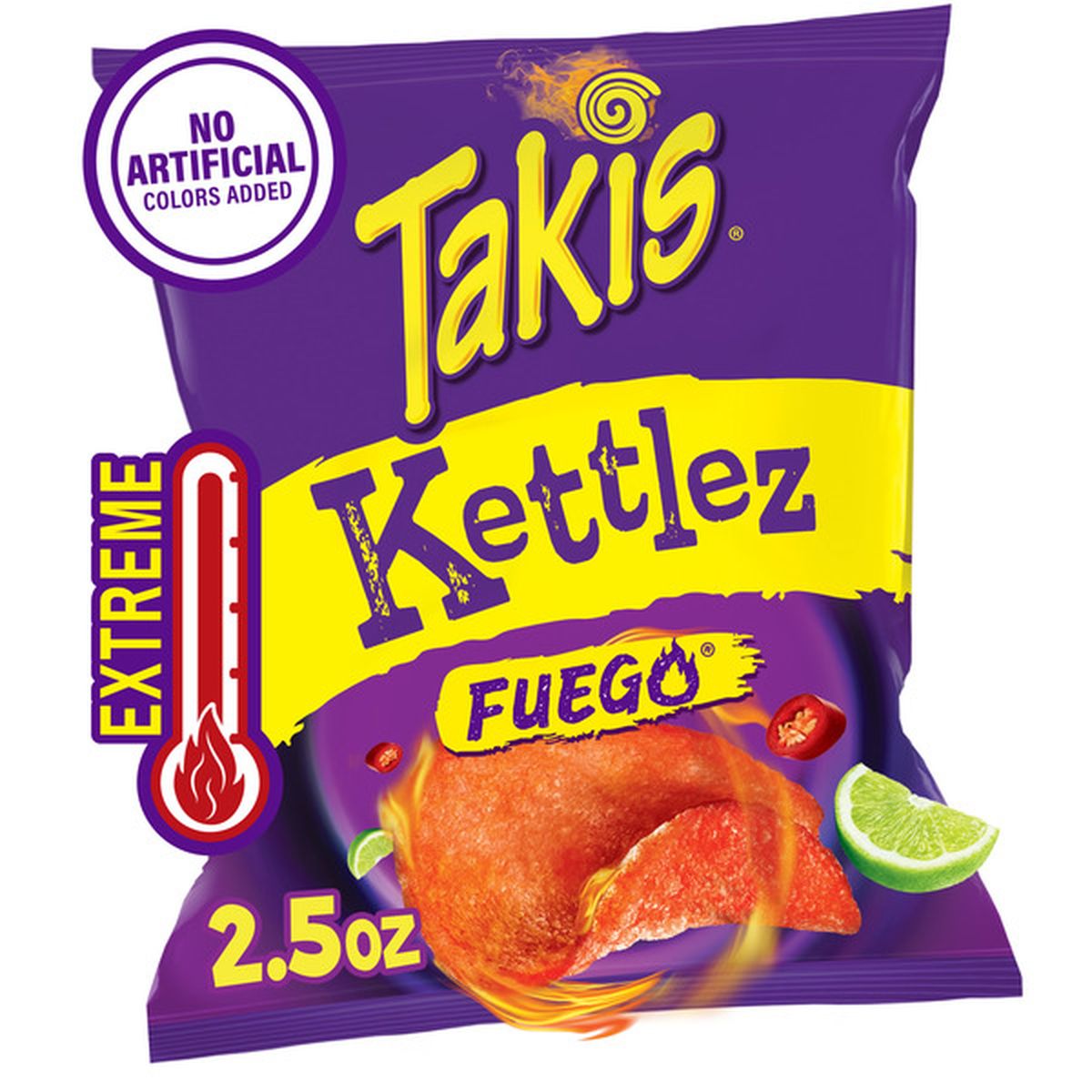 Takis Kettlez Fuego — 2.5 oz (71 g) | UPC 757528046361 | UPC 757528046361