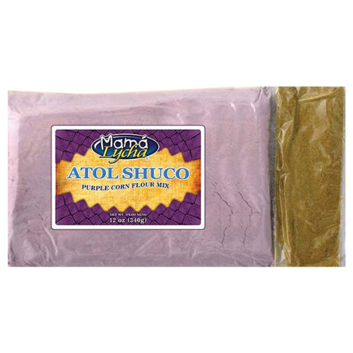 Mamá Lycha Mezcla de maíz morado para Atol Shuco — 12 oz | UPC 763441000205