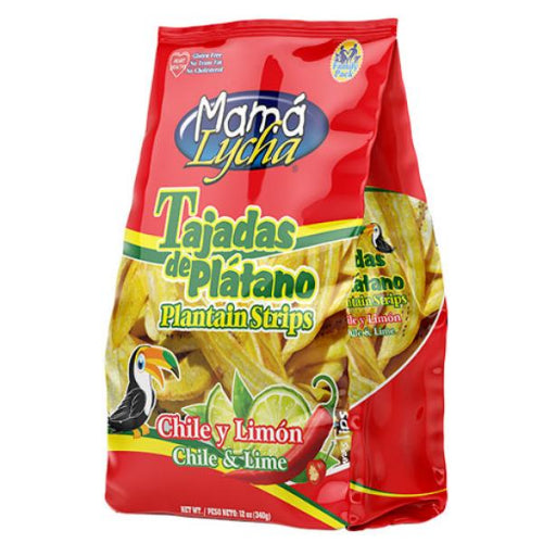 Mamá Lycha Tajadas de plátano con chile y limón — 12 oz | UPC 763441300343