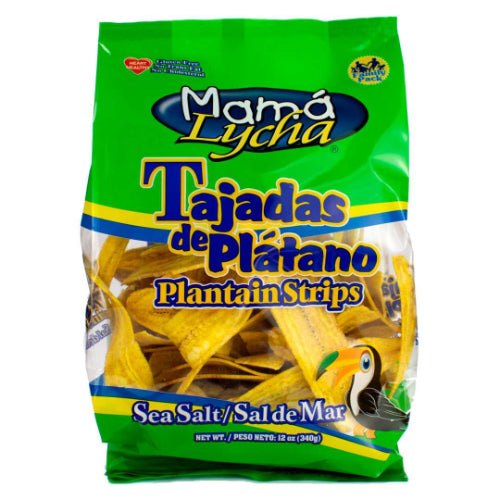 Mamá Lycha Tajadas de plátano con sal marina — 12 oz | UPC 763441300374