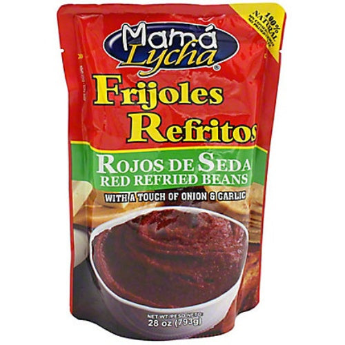Mama Lycha Frijoles rojos de seda refritos — 28 oz | UPC 763441400326