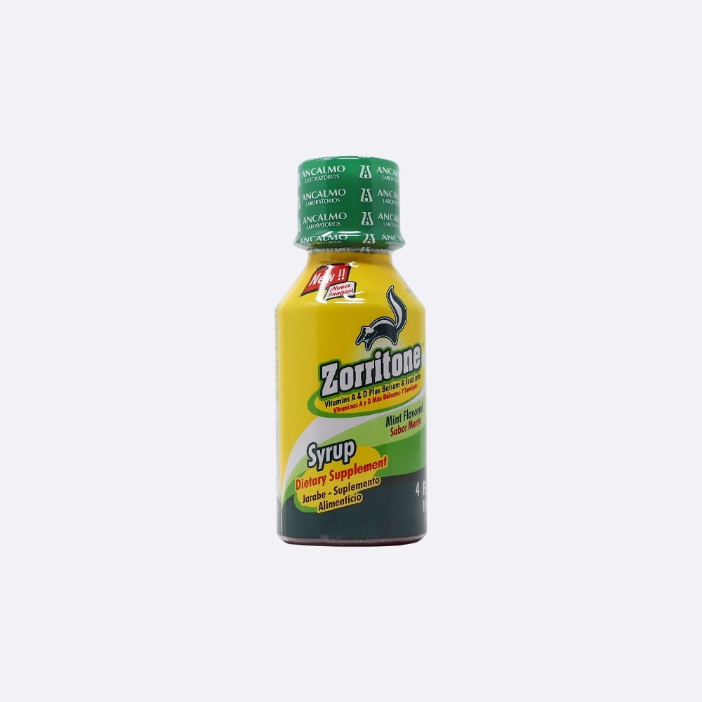Zorritone Jarabe sabor Menta — 4 oz | UPC 765446120063
