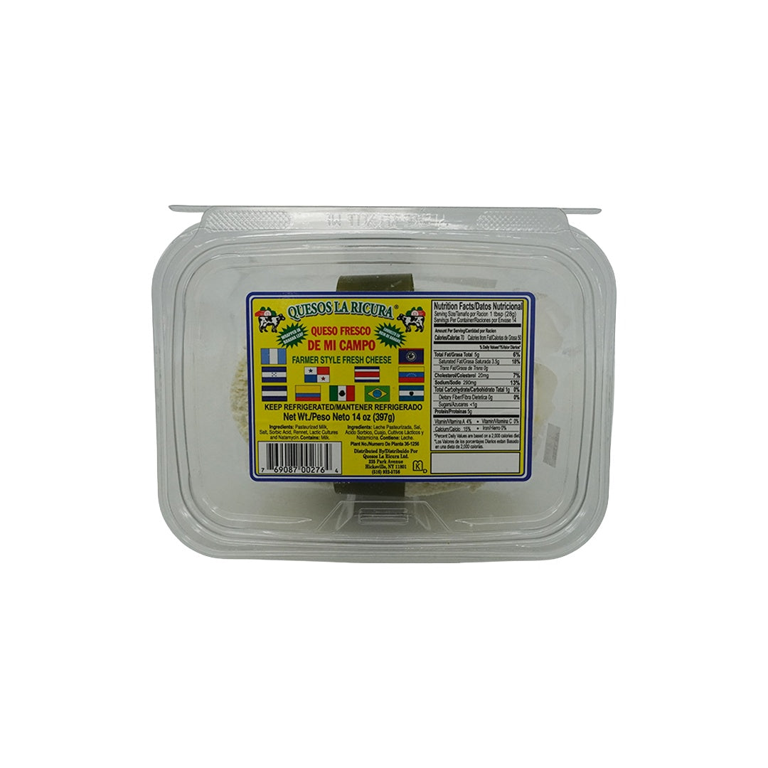 La Ricura Queso fresco D' Mi Campo — 14 oz | UPC 769087002764