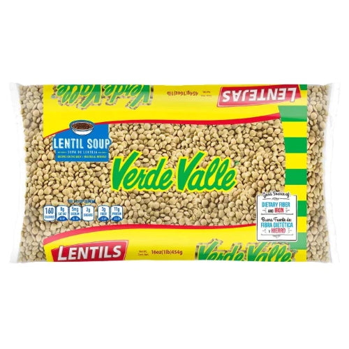 Verde Valle Lentejas secas — 1 lb | UPC 781624006790