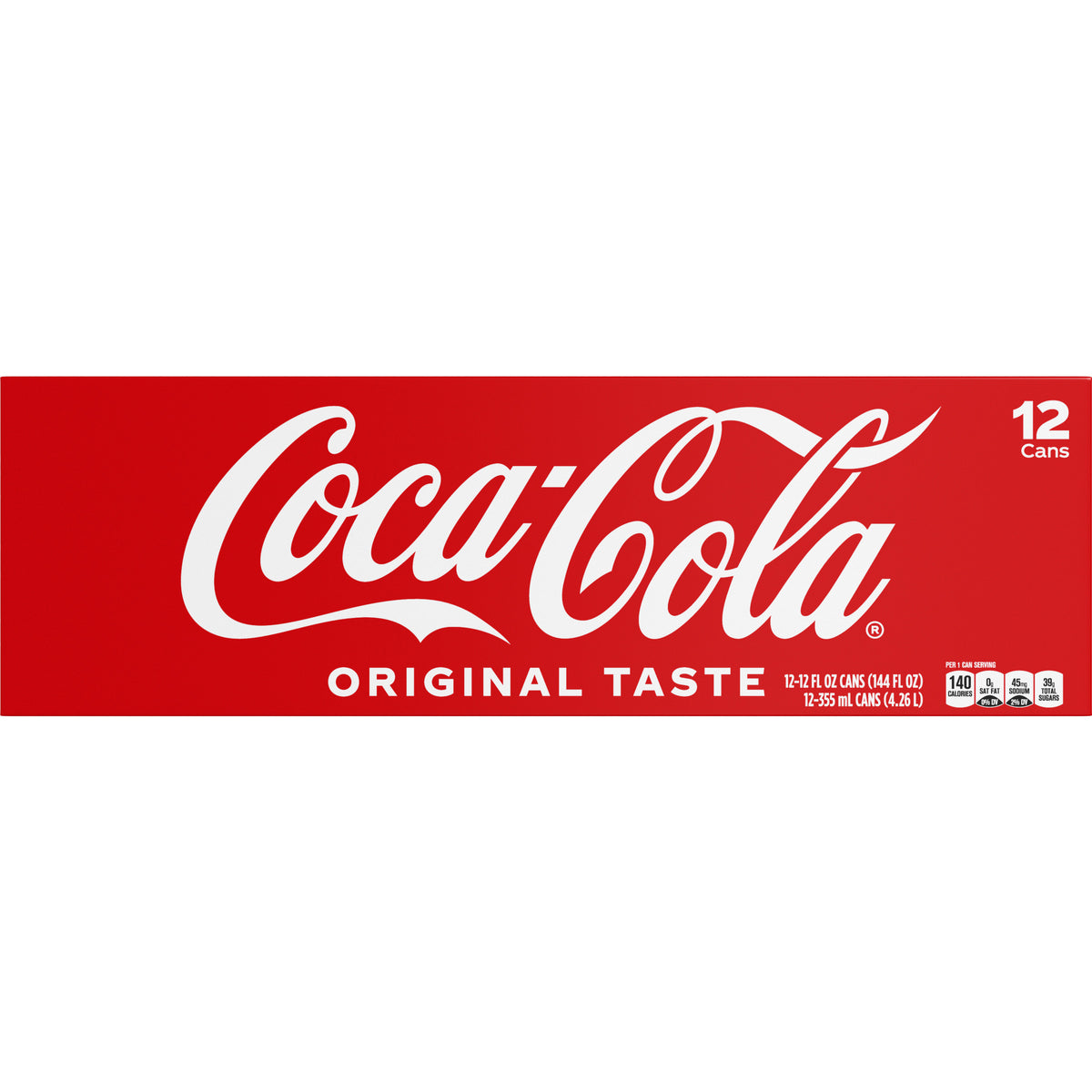 Coca-Cola Original — 12 latas de 12 fl oz
