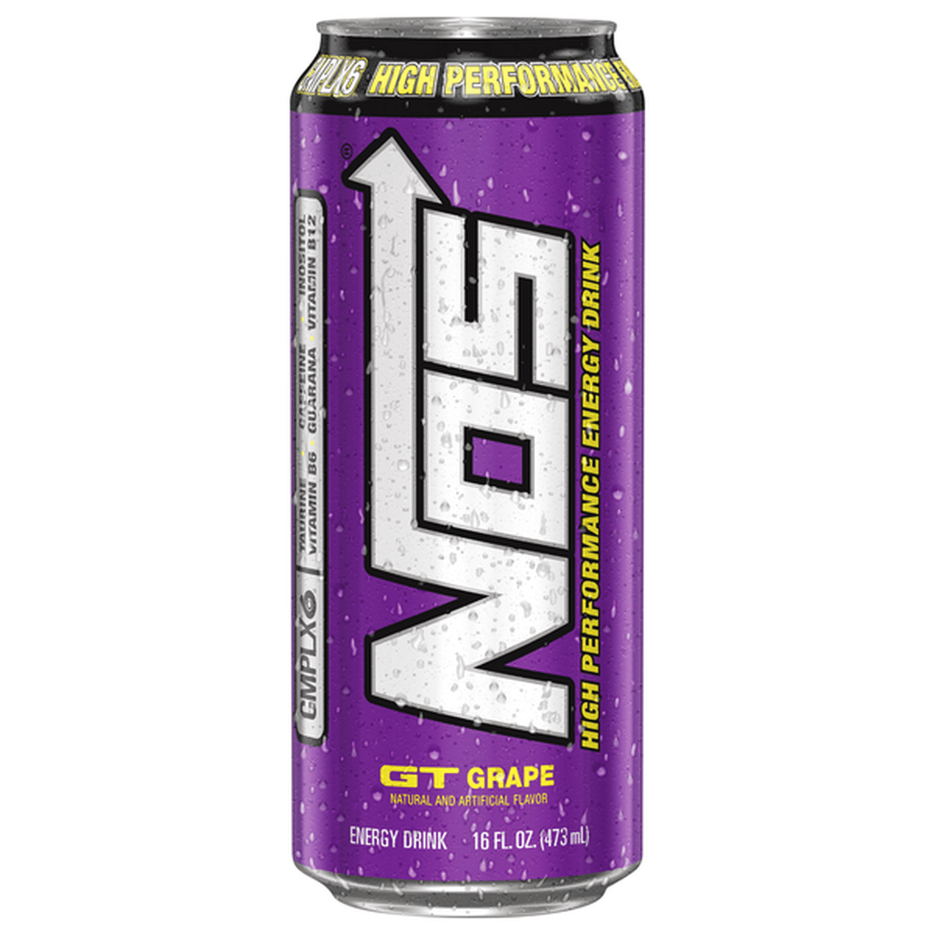 NOS GT Grape Bebida energética de uva — 16 fl oz / 473 ml