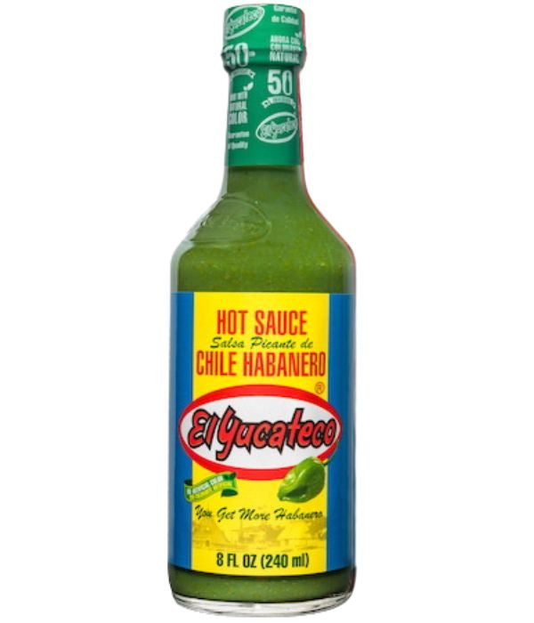 El Yucateco Salsa de habanero verde — 8 fl oz | UPC 816493010149