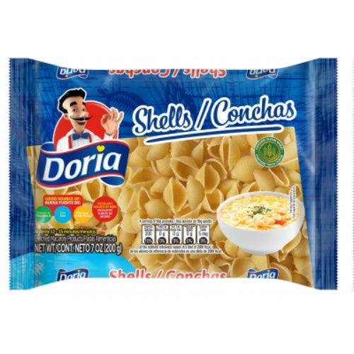 Doria Pasta de conchas — 7 oz | UPC 818848020827