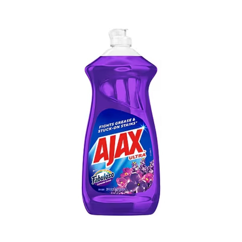 Ajax Ultra Lavatrastes líquido con Fabuloso Lavanda — 28 fl oz | UPC 827854011156