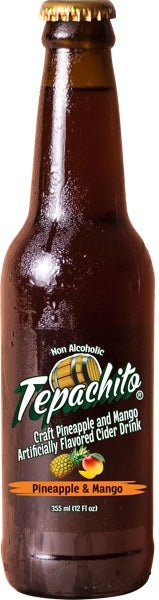 Tepachito Bebida de tepache Piña-Mango sin alcohol — 12 fl oz / 355 ml