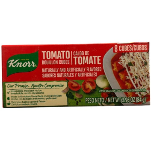 Knorr Caldo de tomate en cubos — 8 cubos / 2.96 oz | UPC 850068951307