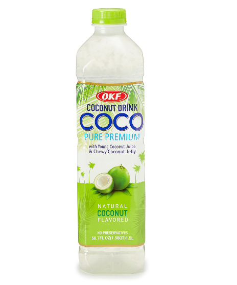 OKF Coco Natural Bebida de coco con gelatina de coco 1.5 litros