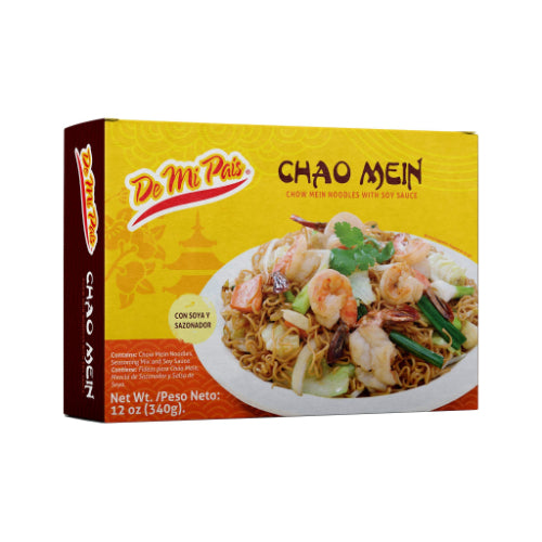 De Mi País Fideos Chao Mein con salsa de soya — 12 oz | UPC 896211002090